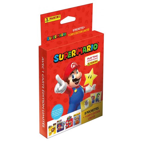 Stickers Super Mario Stickers, Blister 8 Pochettes + Carte El
