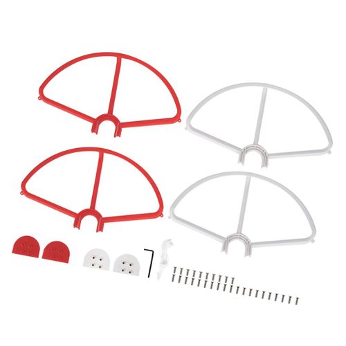 Hélice Anti Crash Protection Guard Pour Phantom Dji 3 Rouge + Blanc