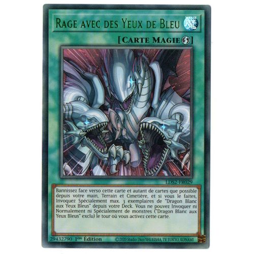 Yugioh! Lds2-Fr029 Titre Vert Rage Avec Des Yeux De Bleu