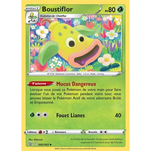 Carte Pokemon - Boustiflor - 002/163 - Epée Et Bouclier 5 - Styles De Combat