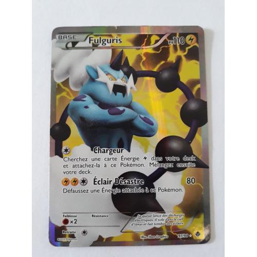 Carte Pokemon Bw - Pouvoirs Emergents - Fulguris 110 Pv - 97/98 Ultra Rare Bleu
