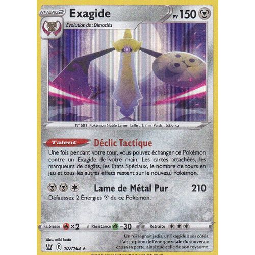 Carte Pokemon - Exagide - Holo-Rare - 107/163 - Épée Et Bouclier 5 - Styles De Combat