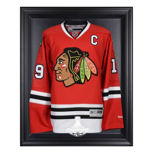Vitrine En Jersey Encadré Noir Des Champions De La Coupe Stanley Des Blackhawks De Chicago 2015