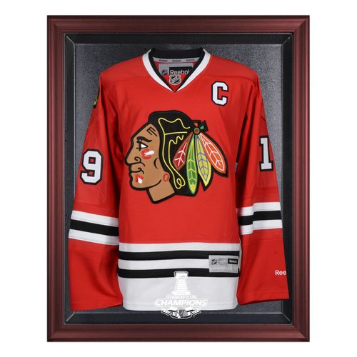Vitrine En Jersey Encadré Marron Des Champions De La Coupe Stanley Des Blackhawks De Chicago 2015