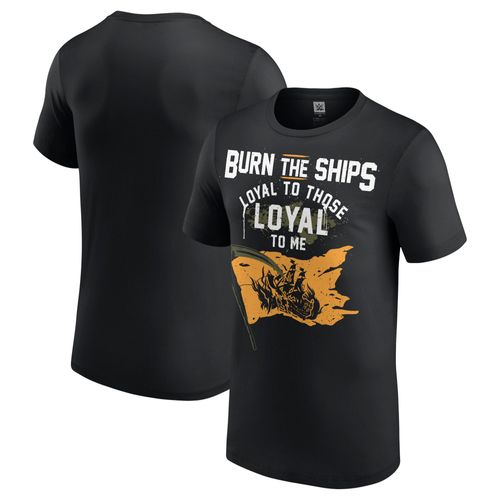 T-Shirt Noir Baron Corbin Burn The Ships Pour Hommes