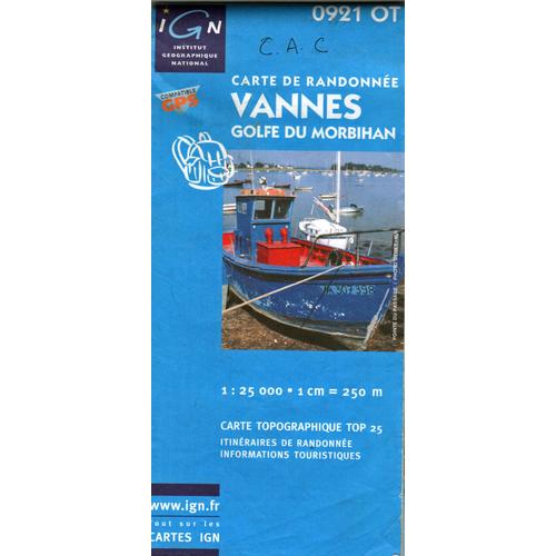 Carte De Randonnée Vannes Golfe Du Morbihan 0991 Ot