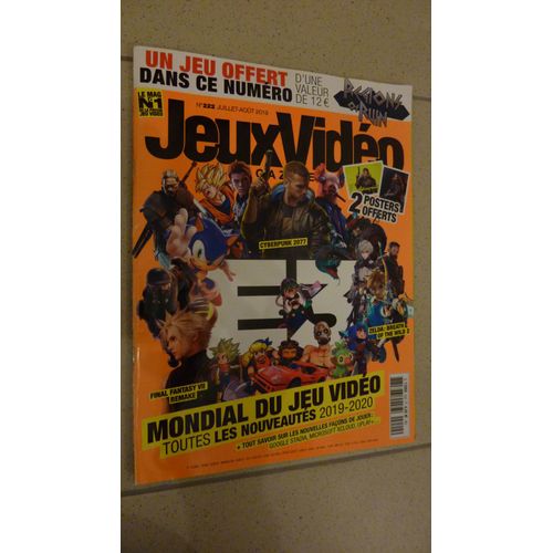 Revue Jeux Vidéo Magazine N° 222 Du 07-08/2019 Cyberpunk 2077- Final Fantasy Vii - Zelda + 2 Posters