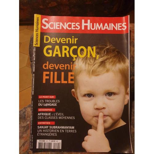 Sciences Humaines 261 Devenir Garcon Devenir Fille