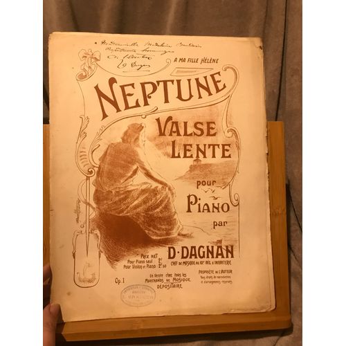 Dominique Dagnan Valse Lente Opus 1 Pour Violon Et Piano Partition Dédicace Muhlemann