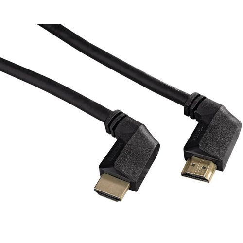 Hama Câble HDMI Haut débit à 90 degrés Plaqué Or 1,5 m