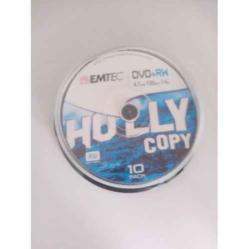 EMTEC - 10 x DVD+RW - 4.7 Go (120 minutes) 1x - 4x - argent - spindle