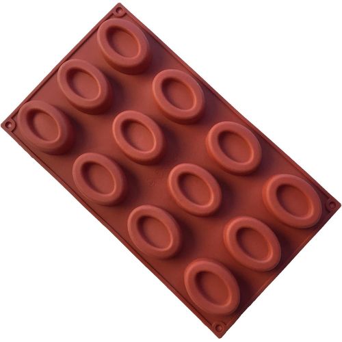1 Moule En Silicone Pour Muffins, Cupcake Et Gelée - Mini Beignets Ovales, Livraison Aléatoire(28.7 X 16.6 X 1.4 Cm)