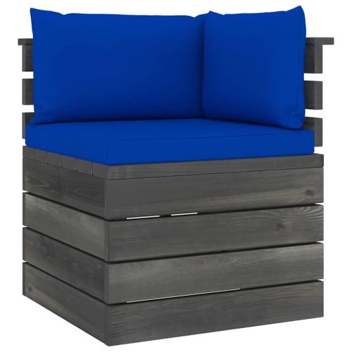 Vidaxl Canapé D'angle Palette De Jardin Avec Coussins Bois De Pin