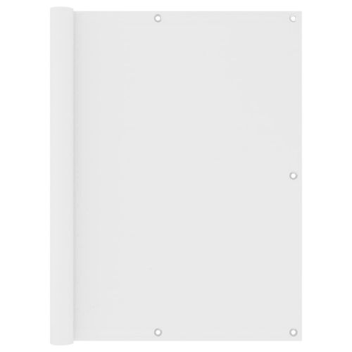 Vidaxl Écran De Balcon Blanc 120x400 Cm Tissu Oxford