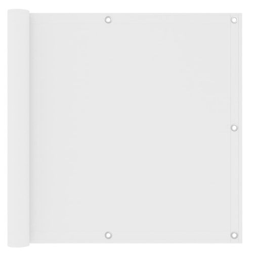 Vidaxl Écran De Balcon Blanc 90x400 Cm Tissu Oxford