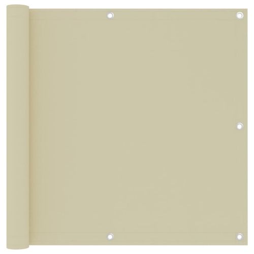 Vidaxl Écran De Balcon Crème 90x500 Cm Tissu Oxford