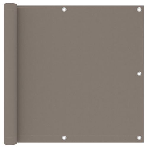 Vidaxl Écran De Balcon Taupe 90x600 Cm Tissu Oxford