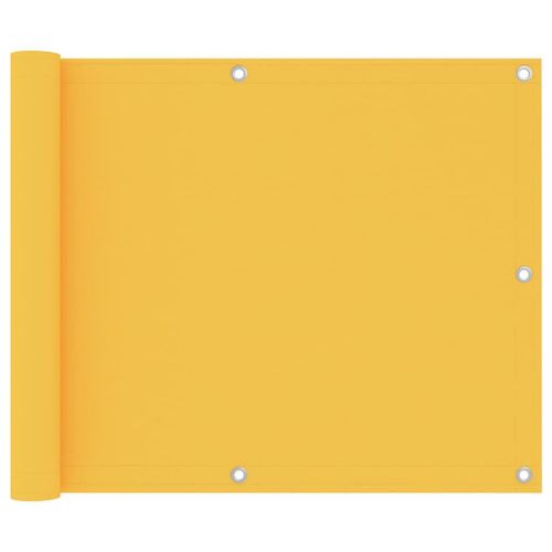 Vidaxl Écran De Balcon Jaune 75x300 Cm Tissu Oxford
