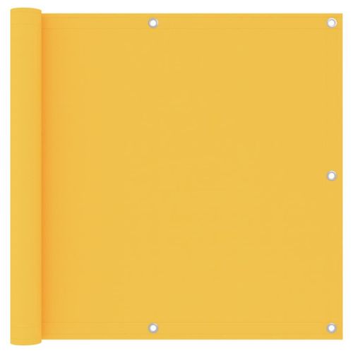 Vidaxl Écran De Balcon Jaune 90x500 Cm Tissu Oxford