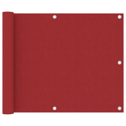 Vidaxl Écran De Balcon Rouge 75x600 Cm Tissu Oxford