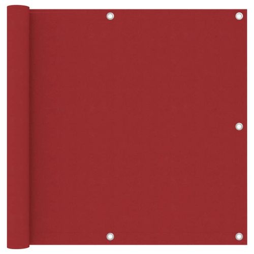 Vidaxl Écran De Balcon Rouge 90x600 Cm Tissu Oxford