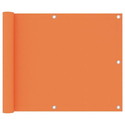 Vidaxl Écran De Balcon Orange 75x300 Cm Tissu Oxford