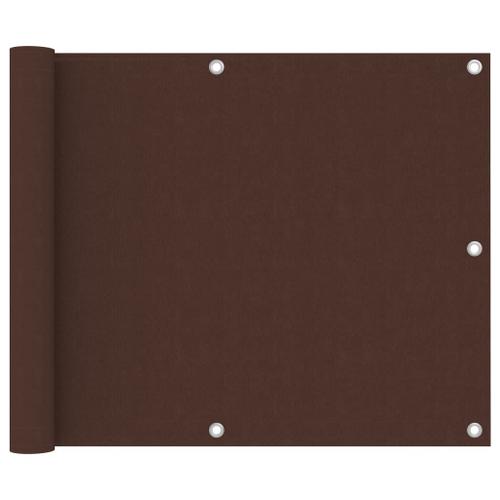 Vidaxl Écran De Balcon Marron 75x300 Cm Tissu Oxford