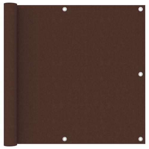 Vidaxl Écran De Balcon Marron 90x500 Cm Tissu Oxford