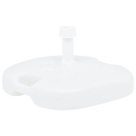 Vidaxl Socle De Parasol Rempli De Sable/D'eau 16 L Blanc Plastique