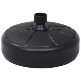 Vidaxl Socle De Parasol Rempli De Sable/D'eau 15 L Noir