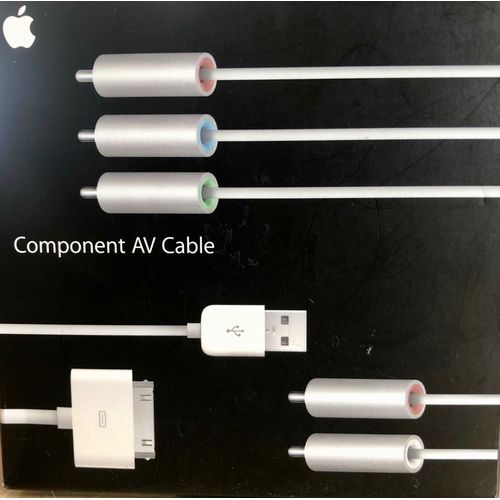 Apple Component Av Câble Et Chargeur Pour Ipods Iphones Et 30 Broches. Mb128za/B