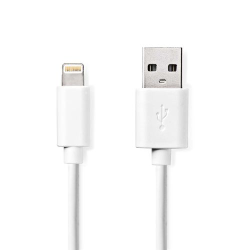 Nedis Ccgl39300wt10 Câble Lightning 1 M Blanc