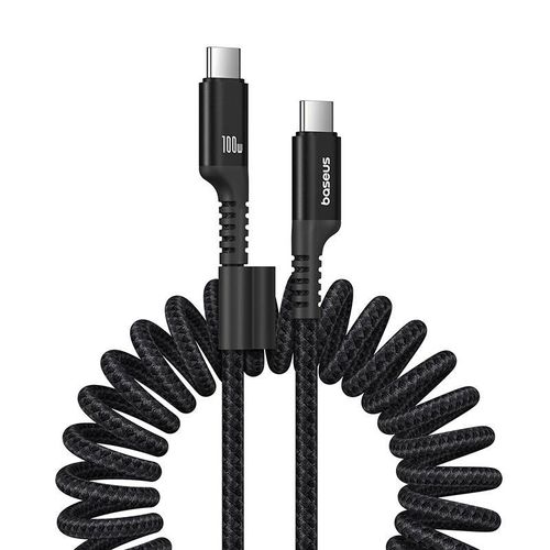 Fast Charging Cable Usb-c To Usb-c Baseus Fish-eye 100w, 1m (black)