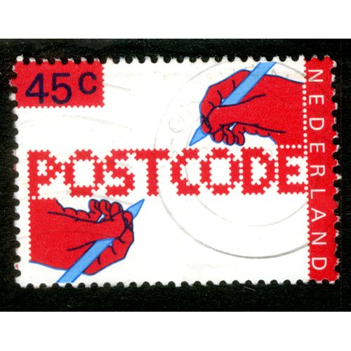 Timbre Oblitéré Nederland, Postcode, 45 C