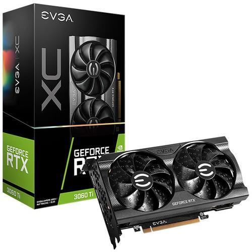 EVGA GeForce RTX 3060 Ti XC GAMING, 08G-P5-3663-KR, 8GB GDDR6, Dual-Fan, Metal Backplate