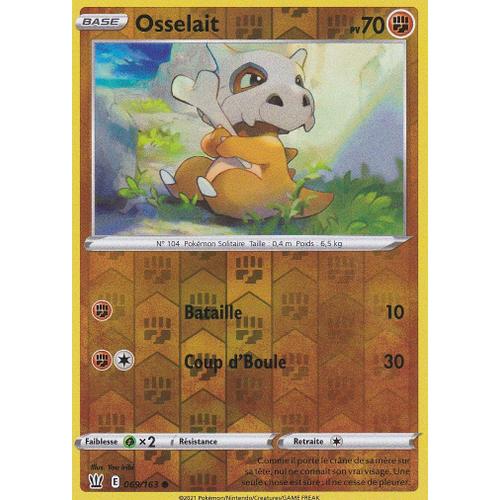 Carte Pokemon - Osselait - 069/163 - Reverse - Épée Et Bouclier 5 - Styles De Combat