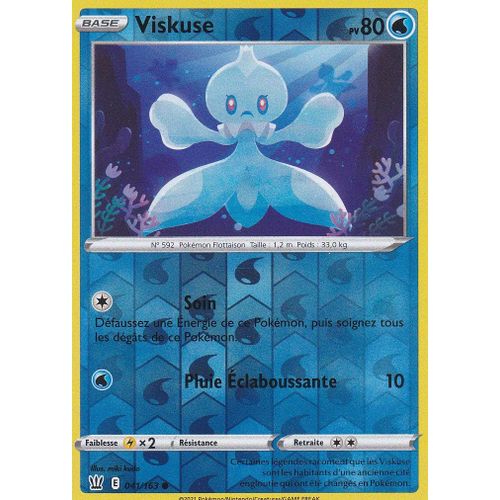 Carte Pokemon - Viskuse - 041/163 - Reverse - Épée Et Bouclier 5 - Styles De Combat