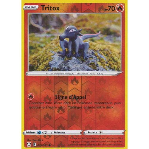 Carte Pokemon - Tritox - 027/163 - Reverse - Épée Et Bouclier 5 - Styles De Combat