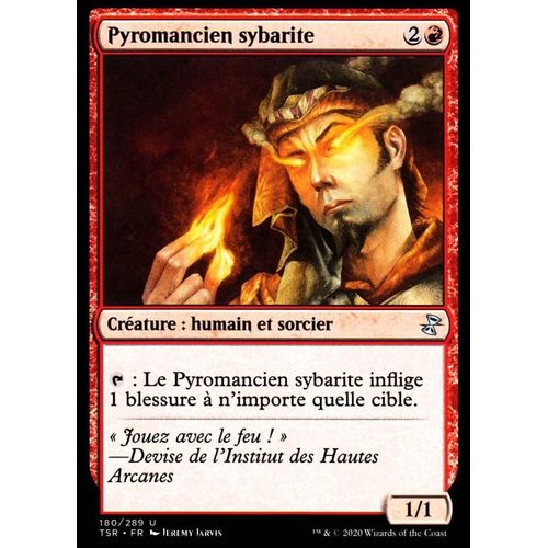 Pyromancien Sybarite - Mtg - Spirale Temporelle Remastered - U - 180/289
