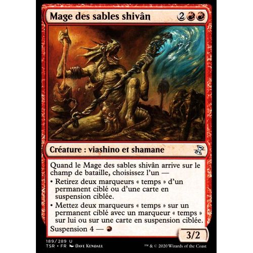 Mage Des Sables Shivân - Mtg - Spirale Temporelle Remastered - U - 189/289