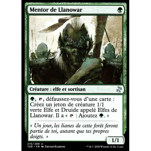 Mentor De Llanowar - Mtg - Spirale Temporelle Remastered - U - 216/289