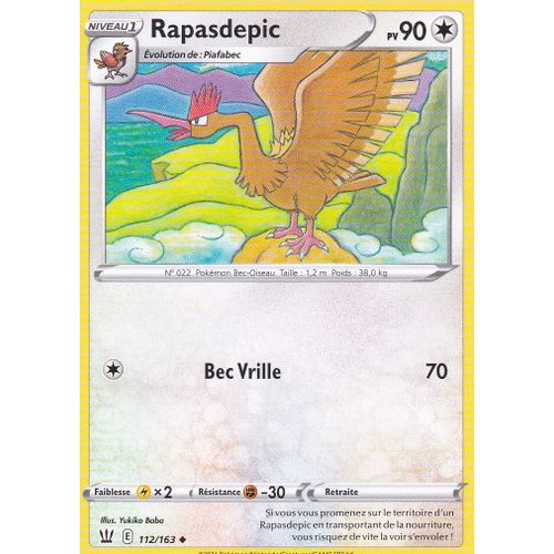 Carte Pokemon - Rapasdepic - 112/163 - Épée Et Bouclier 5 - Styles De Combat - Eb5 - Vf