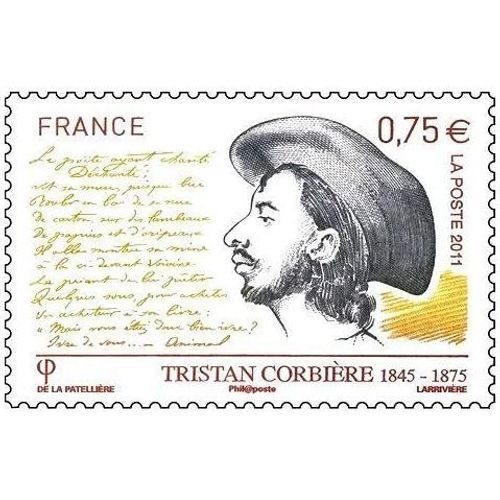 France 2011, Très Beau Timbre Neuf** Luxe, Yvert 4536, Tristan Corbière. -