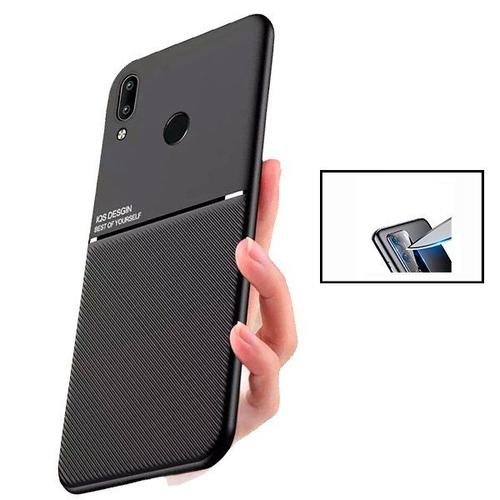 Kit Coque Magnétique Lux + Film Caméra Arrière Pour Huawei P Smart Plus 2019