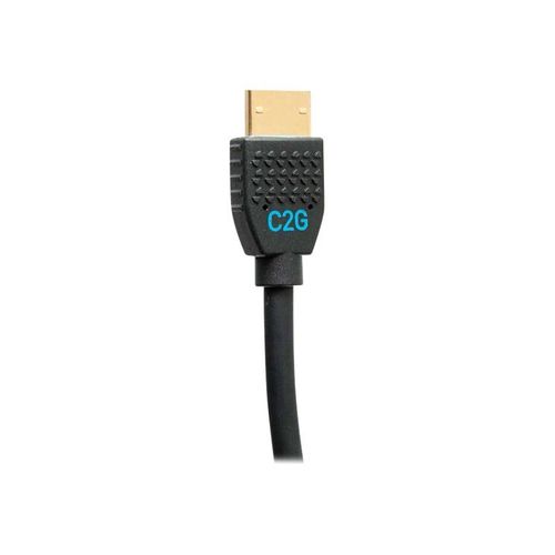 C2G 18in 4K HDMI Cable - Performance Series Cable - Ultra Flexible - M/M - High Speed - câble HDMI - HDMI mâle pour HDMI mâle - 50 cm - noir
