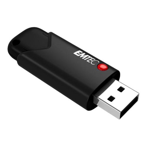 EMTEC B120 Click Secure 3.2 - Clé USB - chiffré - 64 Go - USB 3.2 Gen 2 - FIPS 140-2