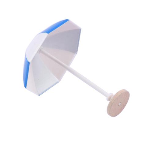 perfeclan Modèles de Parasol de Parapluie Miniature de Plage Maison de Poupée Bricolage L Bleu 