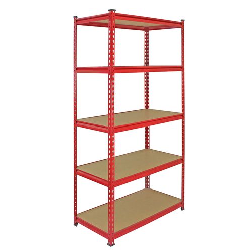 Monster Racking - 10 Rayonnages Z-Rax En Acier Sans Boulons Rouges 90cm X 183cm X 45cm