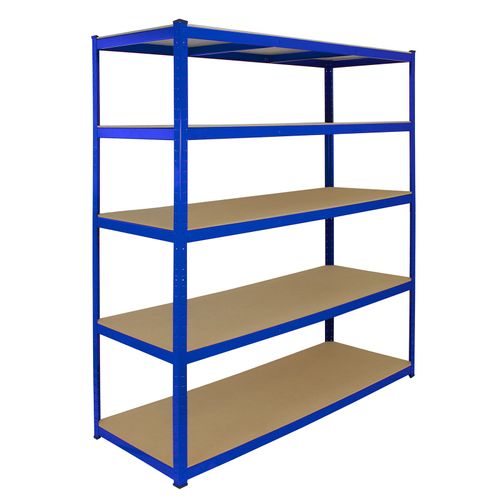 Monster Racking - Rayonnage T-Rax En Acier Sans Boulons Bleu 160cm X 60cm X 180cm
