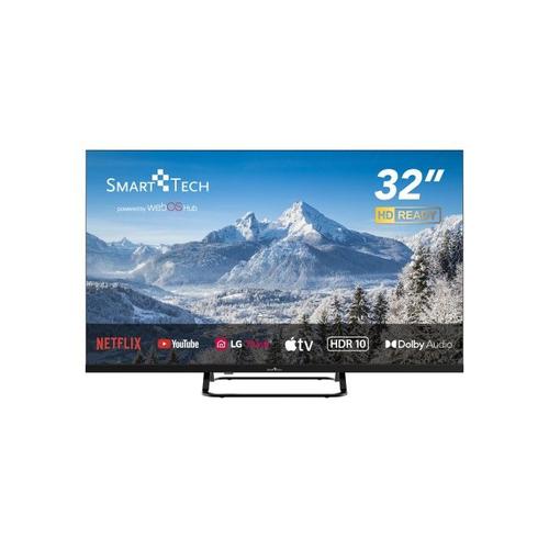 Smart Tech 32HW01V - 32" - TV LED HD (80 cm) Smart TV Web OS Molotov, Netflix, Prime Vidéo, Canal+, Disney+ 3xHDMI - 2xUSB - DOLBY Audio